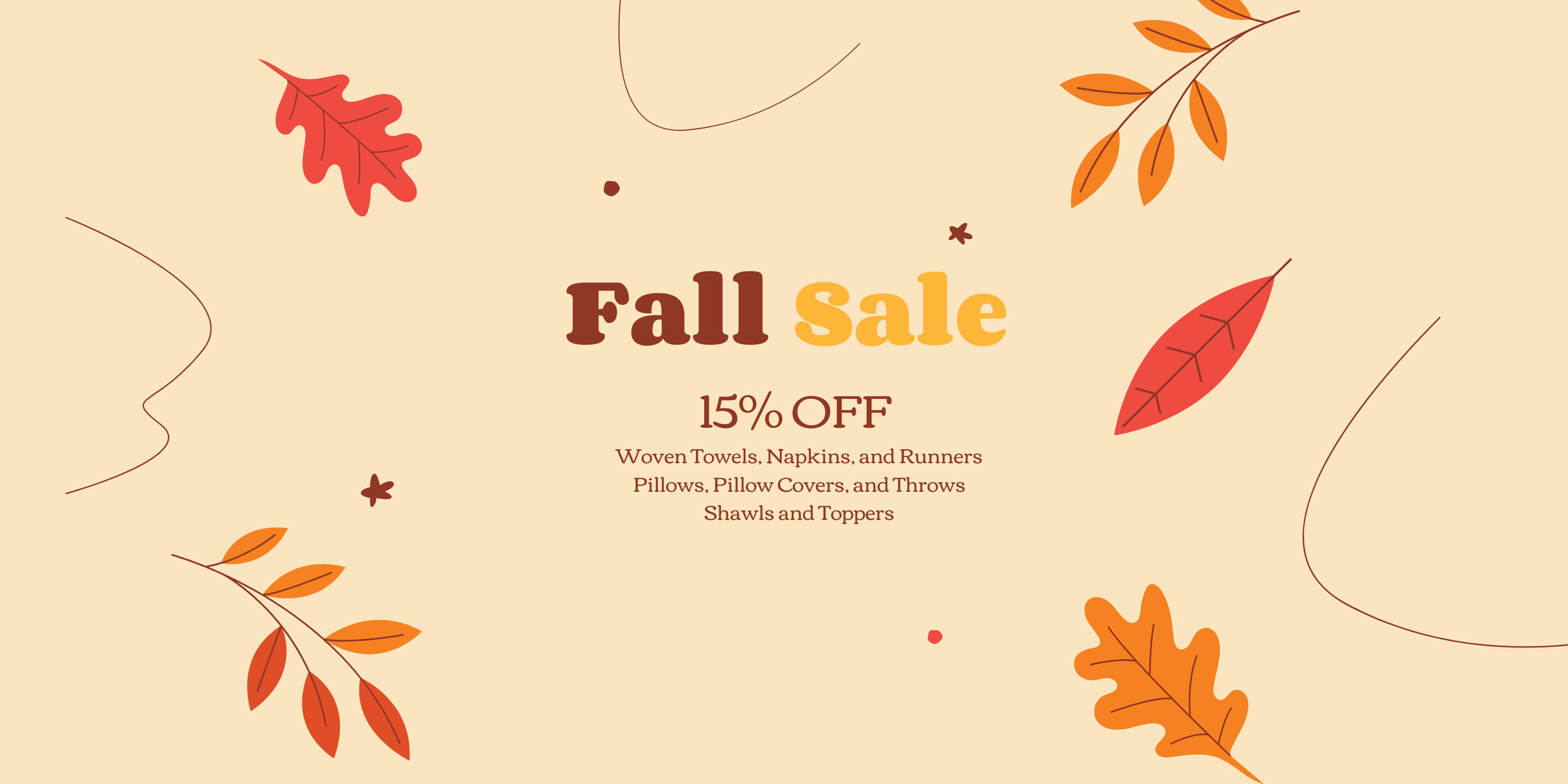 Fall Sale Event Flyer Medium Banner US Landscape 3